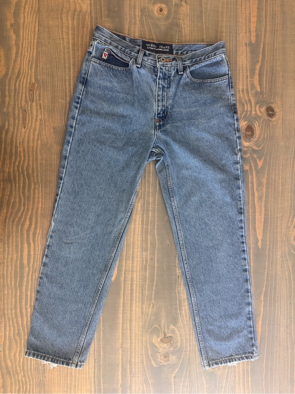 Vintage Guess Jeans Size 29 High Rise Mom Jeans Light Wash Y2K